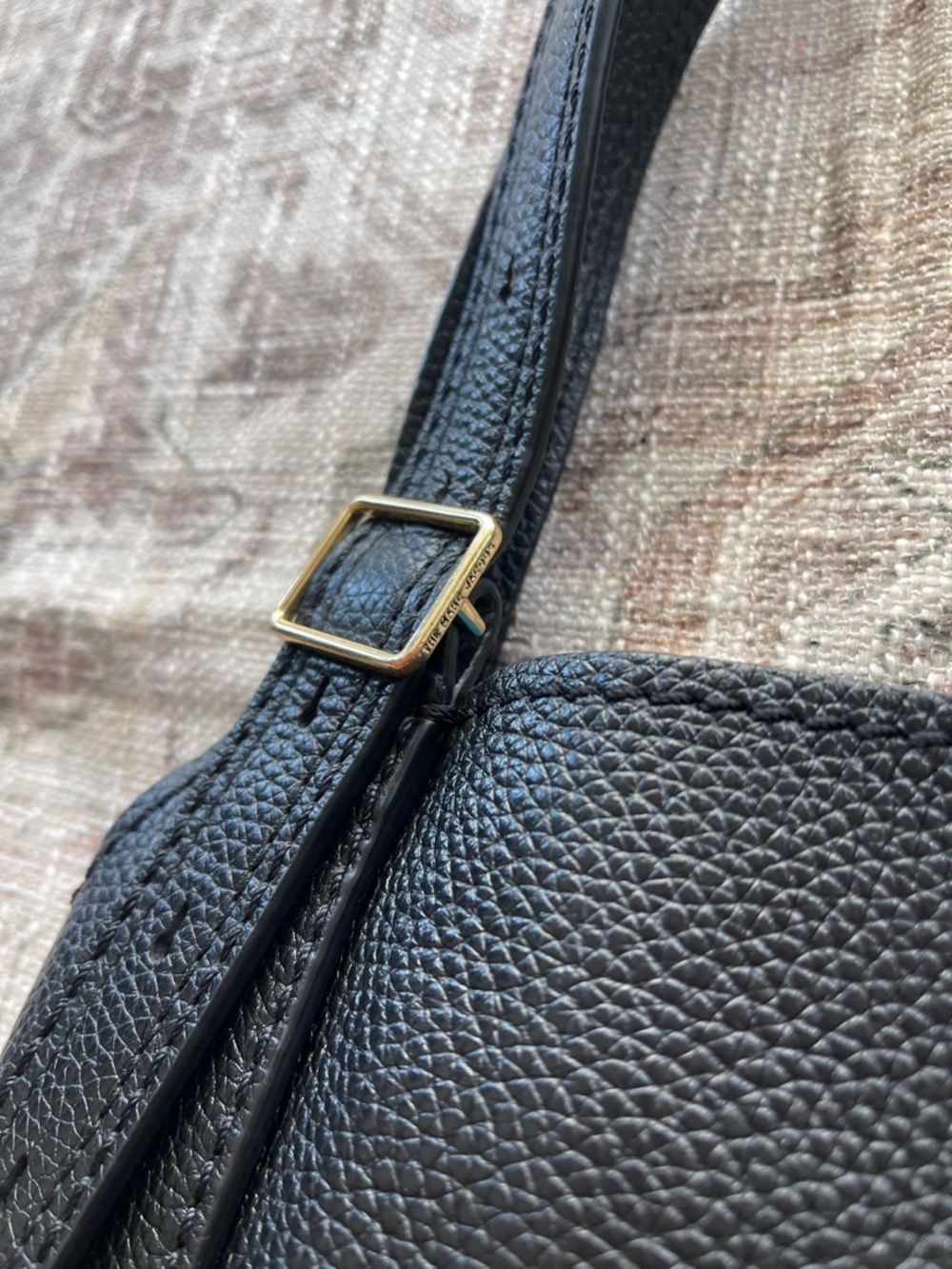 Marc Jacobs Editor Black Pebbled Leather Shoulder Hobo Tote - Picture 6 of 16
